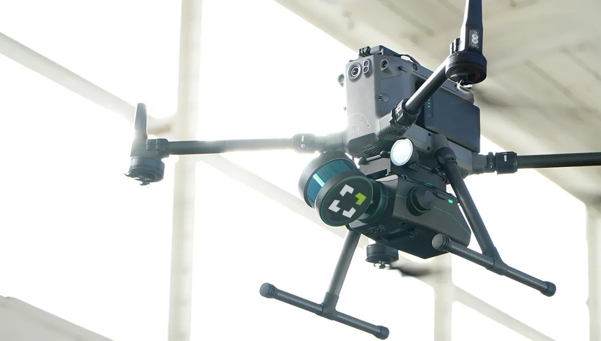 Exyn Nexys payload flying on a drone